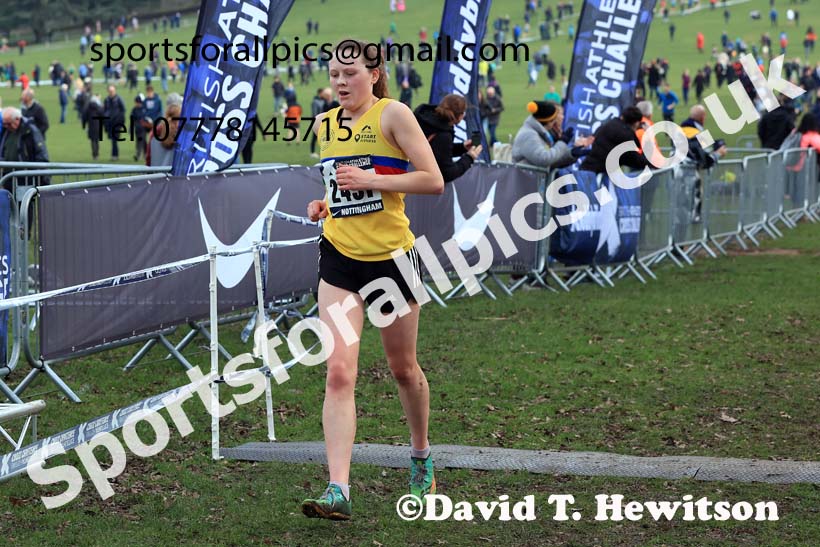 Womens Under-20s, 2024 CAU Inter Counties Cross Country Champs., Wollaton Park, Nottingham. Photo: David T. Hewitson/Sports for All Pics